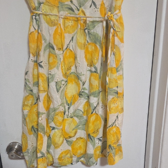 Pappagallo Lemon Print Midi Dress - Picture 6 of 9